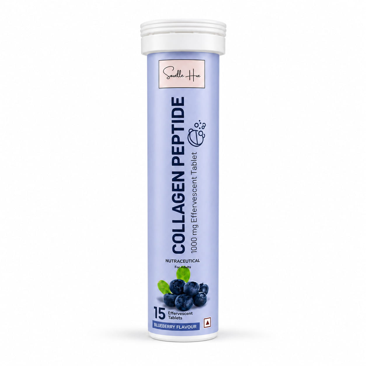 Sarelle Hue Collagen Peptide 1000mg Blueberry Effervescent
