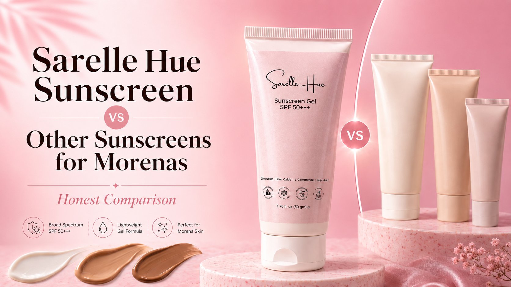 Sarelle Hue Sunscreen vs other sunscreens for morenas Philippines