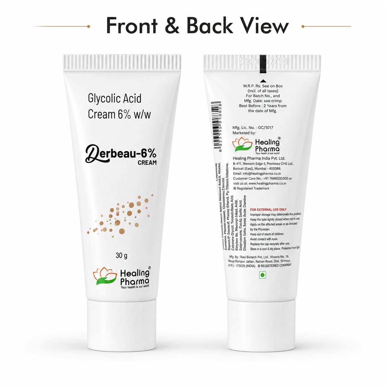 Front and back