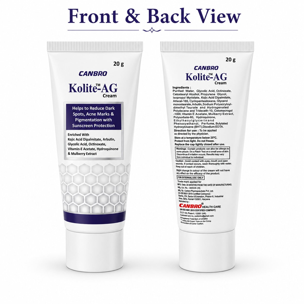 Front and back